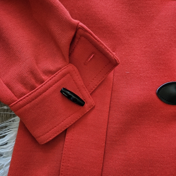 Red Toggle Coat - Picture 5 of 8
